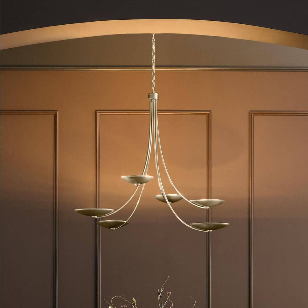 Palmela 45.75 in. 6-Light XL Chandelier in Champagne Bronze price history on PriceWatchPro