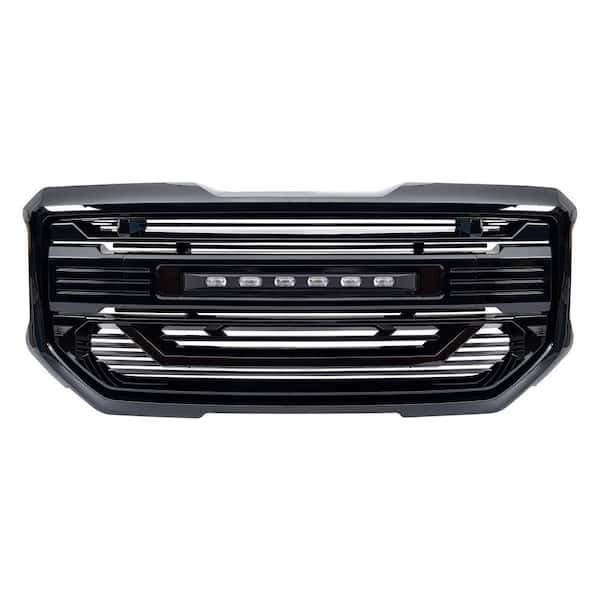 Armor Grille for 2016 to 2018 GMC Sierra 1500, Glossy Black