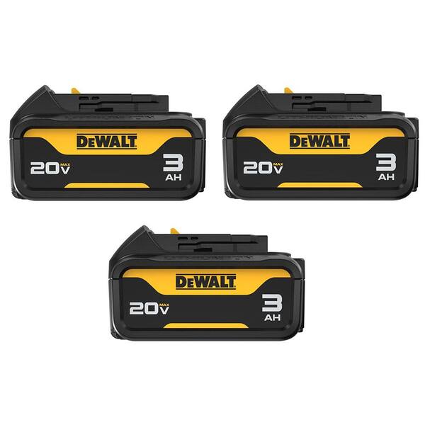 DEWALT - 20V MAX Premium Lithium-Ion 3.0Ah Battery Pack (3-Pack)