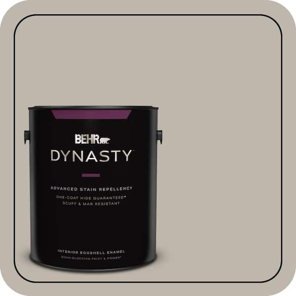 BEHR DYNASTY 1 gal. #HDC-CT-21 Grey Mist One-Coat Hide Eggshell Enamel Interior Stain-Blocking Paint & Primer