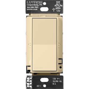 Sunnata 6 Amp Accessory Rocker Light Switch, for use with Sunnata LED plus Dimmers, Ivory
