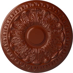15-3/4 in. x 1-1/2 in. Colton Urethane Ceiling Medallion (Fits Canopies upto 4-3/4 in.), Firebrick