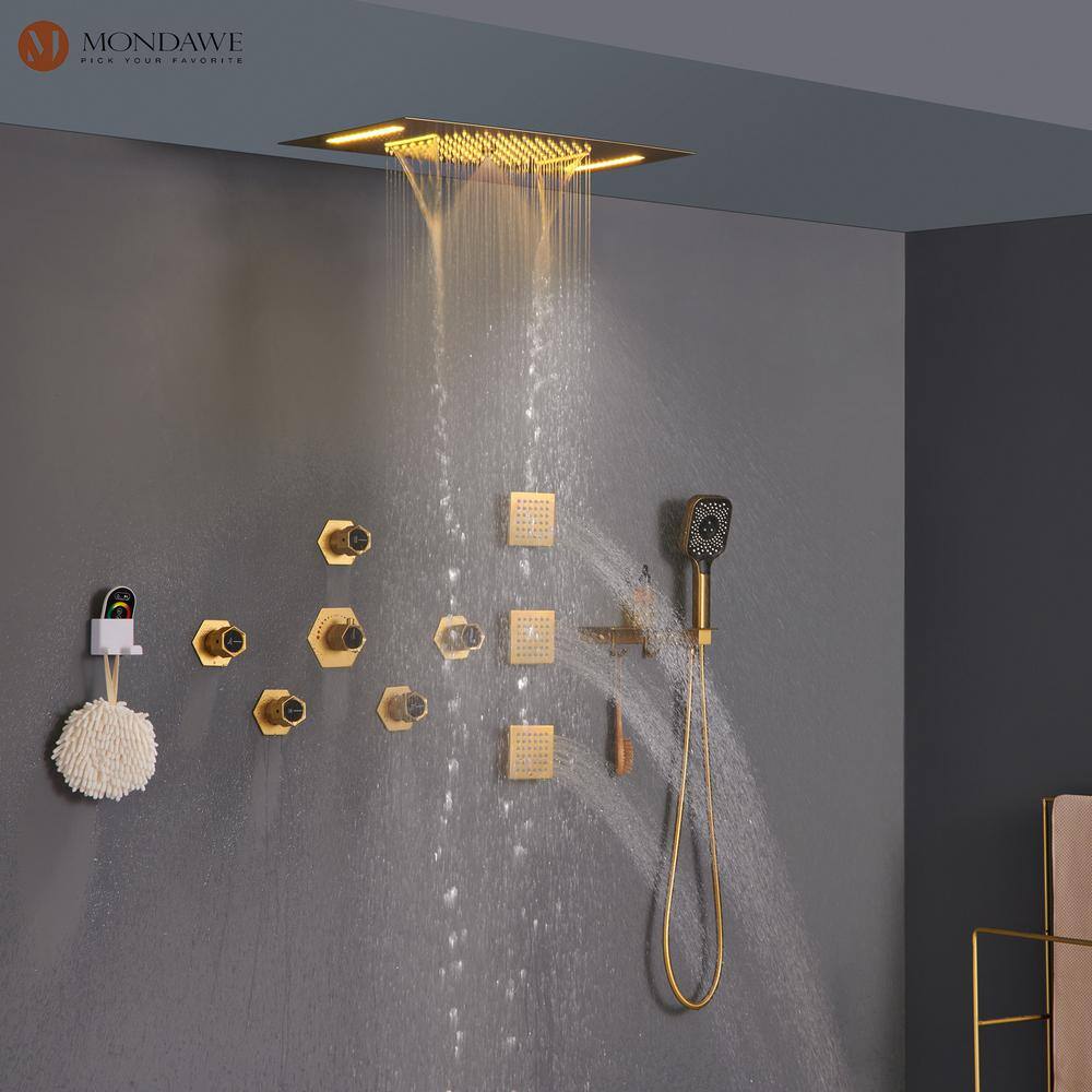 AquaRhapsody Thermostatic All-In-One Kit with Rough in-Valve