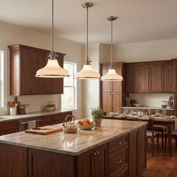 Quoizel Grant 1-Light Brushed Nickel Pendant GRT2814BN - The Home