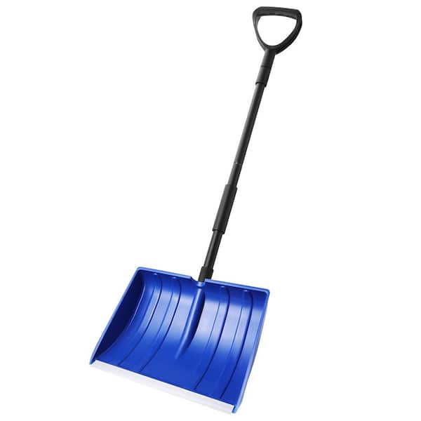 36 in. Large Capacity Steel Handle Aluminum Snow Shovel with D-Grip Handle for Garden Car Camping Outdoor