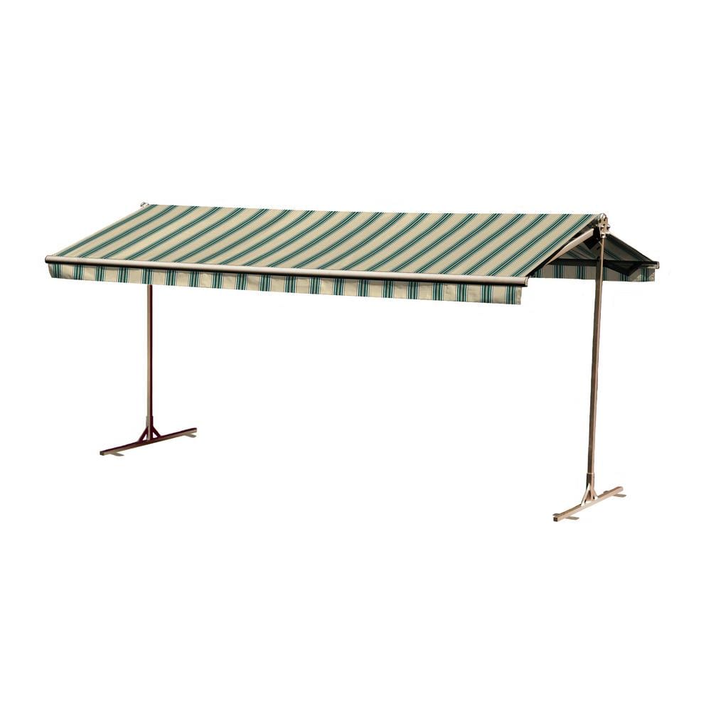 16 ft. Oasis Freestanding Motorized Retractable Awning (120 in. Projection) with Remote in Spruce price history on PriceWatchPro