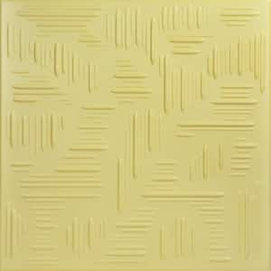 Country Wheat Concord Ivory 1.6 ft. x 1.6 ft. Decorative Foam Glue Up Ceiling Tile (21.6 sq. ft./case)