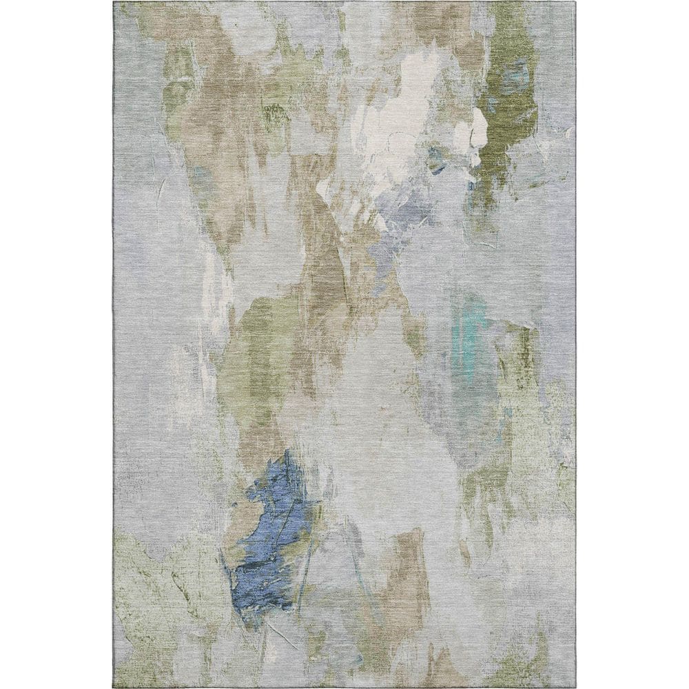 Mayfield Premium Machine Washable Abstract AMF1914 Beige 5 ft. x 7 ft. 6 in. Area Rug price history on PriceWatchPro