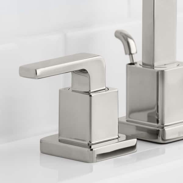 Glacier Bay Farrington Single Hole Single-Handle High-Arc Bathroom Faucet in Polished Chrome (2-Pack), Grey