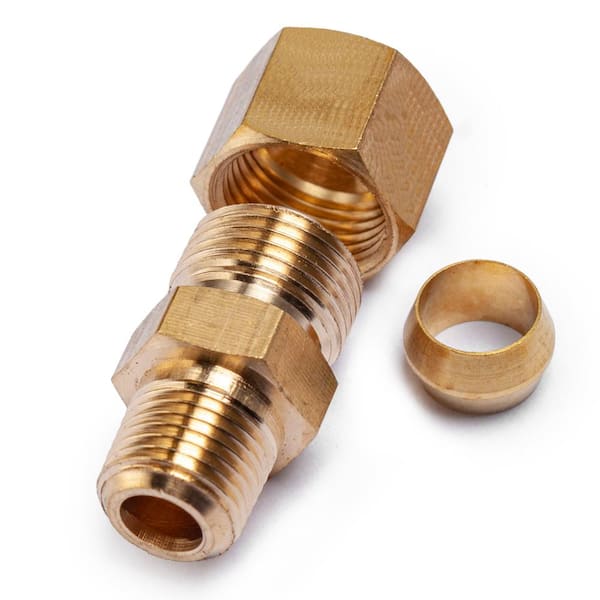 7/16 OD X 3/8 Brass Compression Male Adapter – Supply Shop