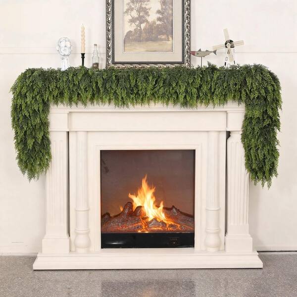 OGETFUUR 1-Piece 5 ft. Artificial Christmas Cedar Garland with