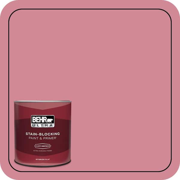 BEHR ULTRA 1 qt. #M140-4 Fruit Cocktail Extra Durable Flat Interior Paint & Primer