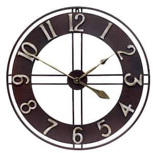Brown Farmhouse Wall Clock