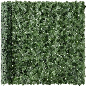 96 in. x 72 in. Artificial Faux Ivy Arrangement Hedge Privacy Fence for Garden, Yard