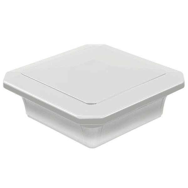 Fiberon Horizon 4 in. x 4 in. White PVC Harbour Post Sleeve Cap