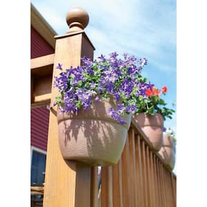 8.5 in. Resin Sand Post Planter for Vertical Posts