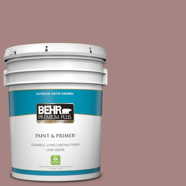 BEHR PREMIUM PLUS 5 gal. #700B-4 Muse Satin Enamel Low Odor Interior Paint & Primer
