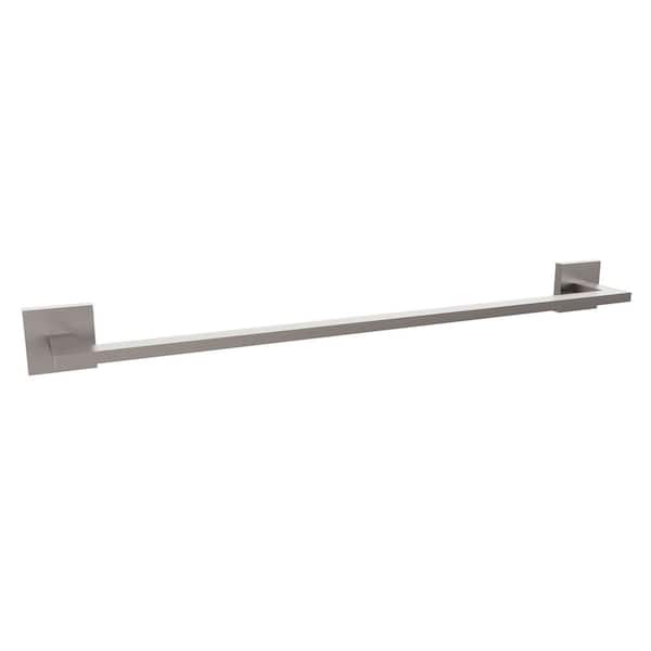 Rubicon 24 in. Wall Mounted Towel Bar in Brushed Nickel