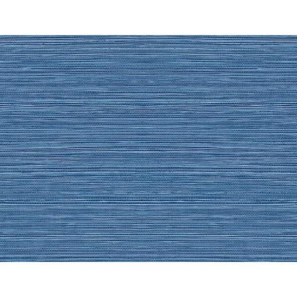 LILLIAN AUGUST Luxe Haven Coastal Blue Luxe Sisal Peel and Stick Wallpaper (Covers 40.5 sq. ft.)