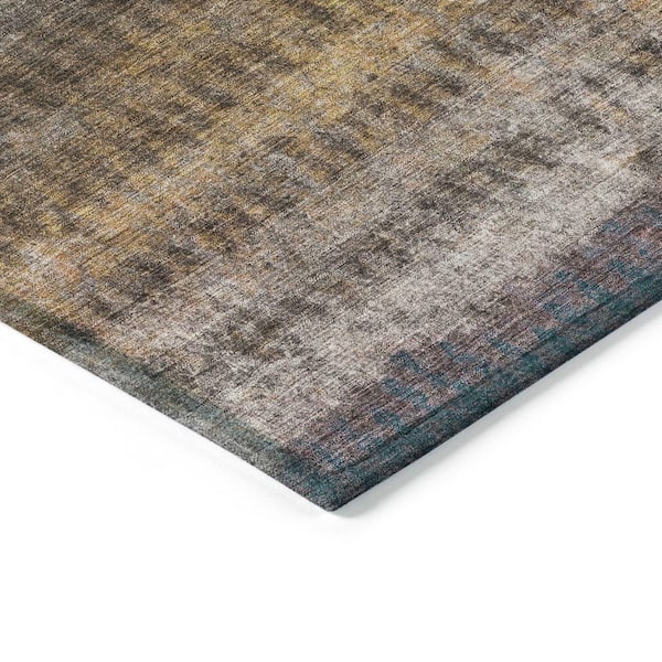 Chantille Machine Washable Indoor/Outdoor Abstract ACN2316 Brown 8 ft. x 10 ft. Area Rug