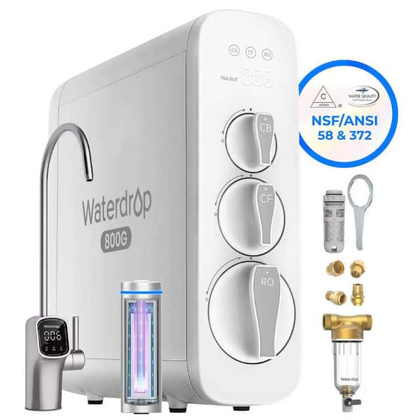 Integrated Water Treatment Solution: NSF Certified Under-Sink RO System, 20 GPM Whole House Sediment Filtration System