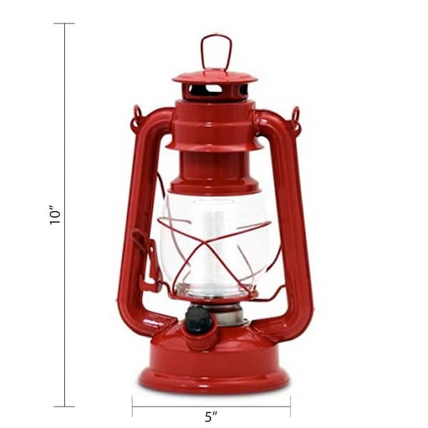 Northpoint Vintage Red Battery Operated 12 LED Lantern (12-Pack