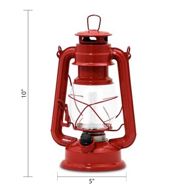 Northpoint Style Red LED Lantern - The Home Depot