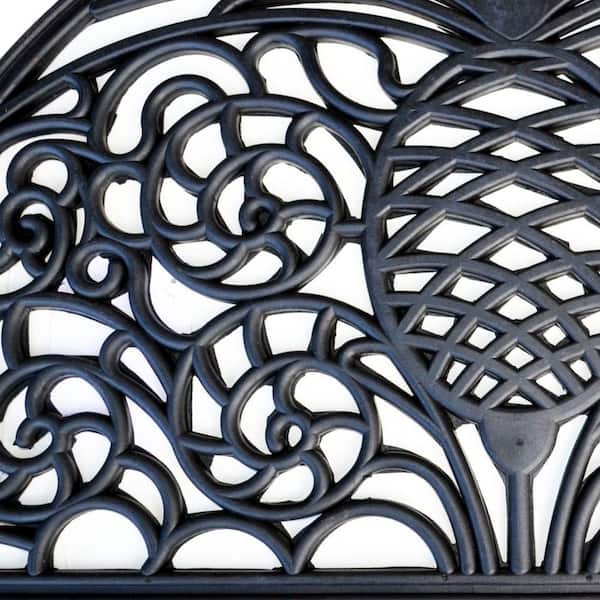 30 in. x 18 in. Black Rubber Outdoor Door Mat