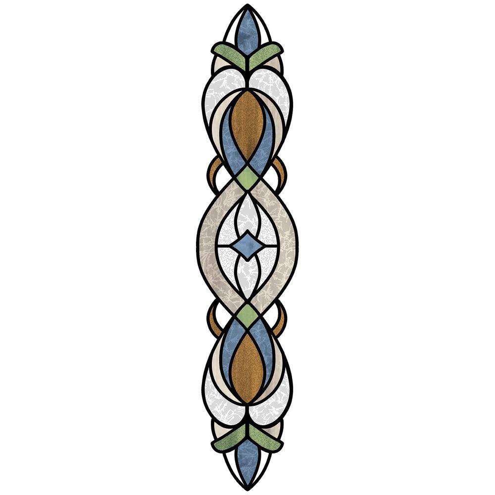InHome Blue Meridan Stained Glass Decal Set of 2
