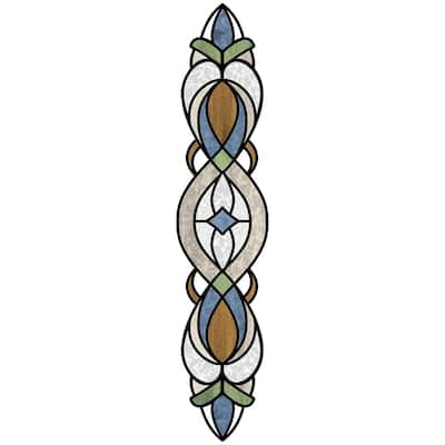 Blue Bristol Stained Glass Decal (Set of 2)
