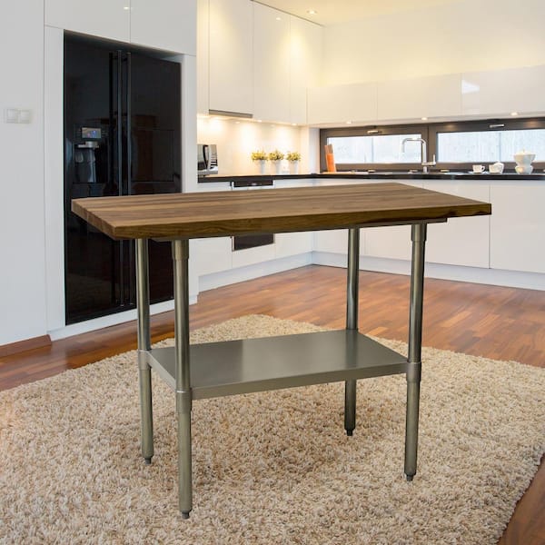 stainless steel top counter height table