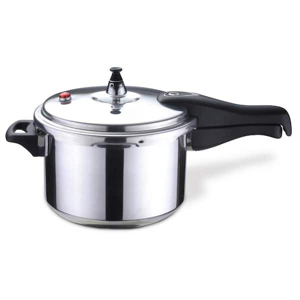 Bene Casa 9.5 qt. Polished Aluminum Stovetop Pressure Cooker with Sure-Locking Lid