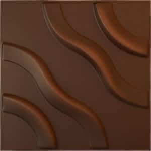 11-7/8"W x 11-7/8"H Lane EnduraWall Decorative 3D Wall Panel, Aged Metallic Rust (12-Pack for 11.76 Sq.Ft.)