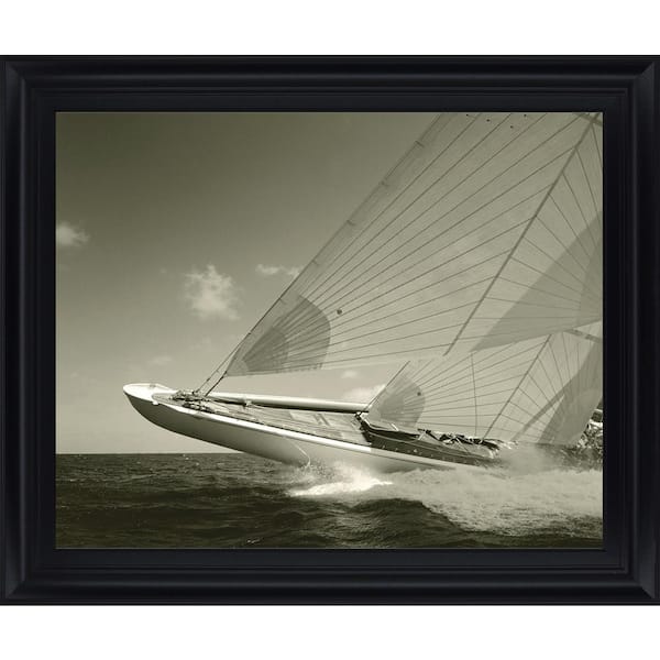 Classy Art "Sea Spray Il" By Michael Kahn Framed Print Home Wall Art 28 in. x 34 in.