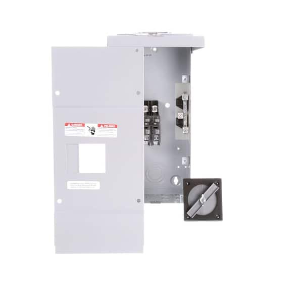 Siemens 100 Amp 2-Space 2-Circuit Main Breaker Outdoor Load Center
