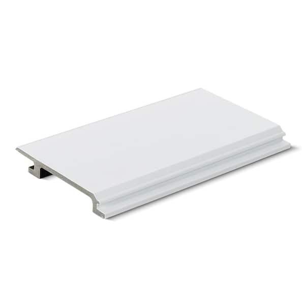 Unbranded 0.9 in. x 6.6 in. x 12 ft. Glacier White Designers Cladding Composite Siding Board
