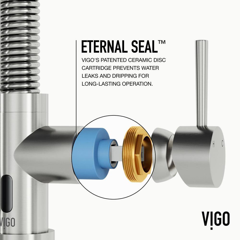 Stainless Steel Touchless Pull-Down Kitchen Faucet with Spray