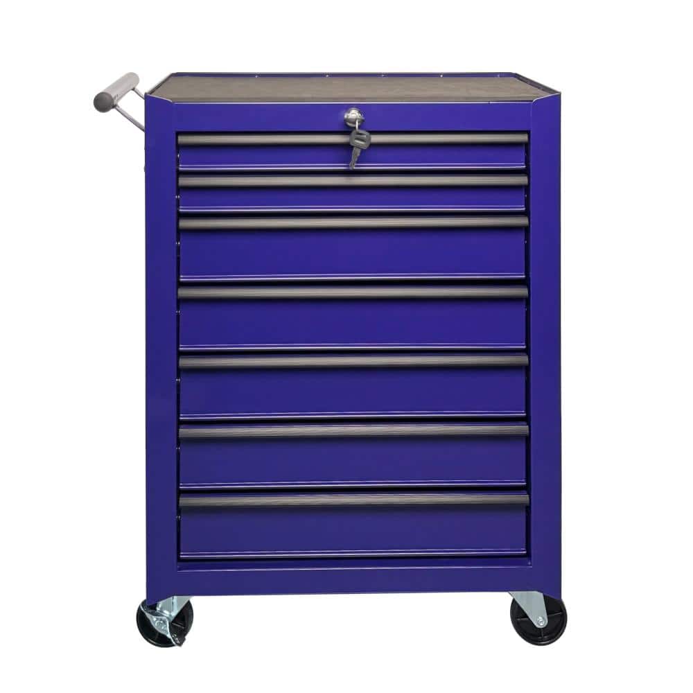 20 Inch 7 Drawer Rolling Metal Tool Chest Purple, Steel Tool Storage Cabinet with Swivel Brake Casters for Garage price history on PriceWatchPro