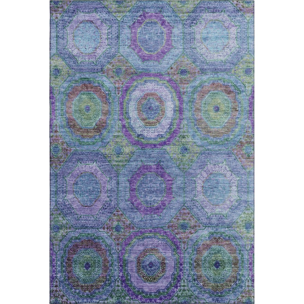 Mayfield Premium Machine Washable Abstract AMF2049 Blue 9 ft. x 12 ft. Area Rug price history on PriceWatchPro