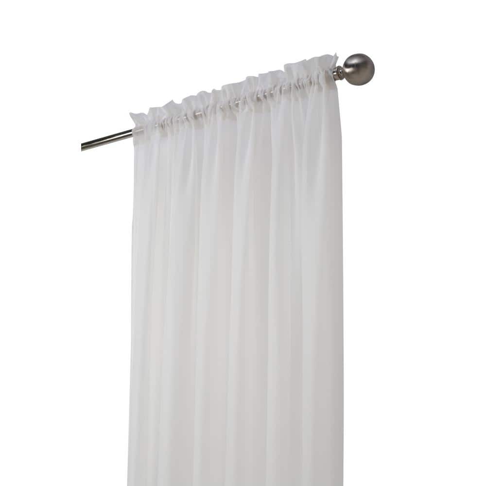 Shell Light-Filtering Sheer Rod Pocket Curtain Panel