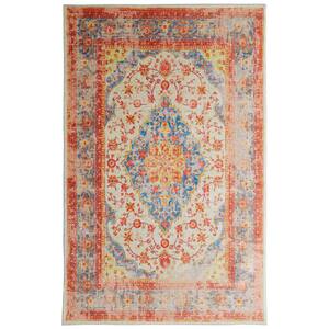 Bellepoint Denim 5 ft. x 8 ft. Floral Area Rug