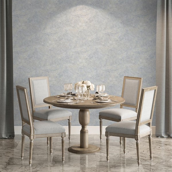Lustre Stucco Grayish Blue Wallpaper Sample