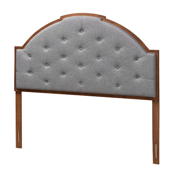 Baxton Studio Madeline Gray King Upholstered Headboard