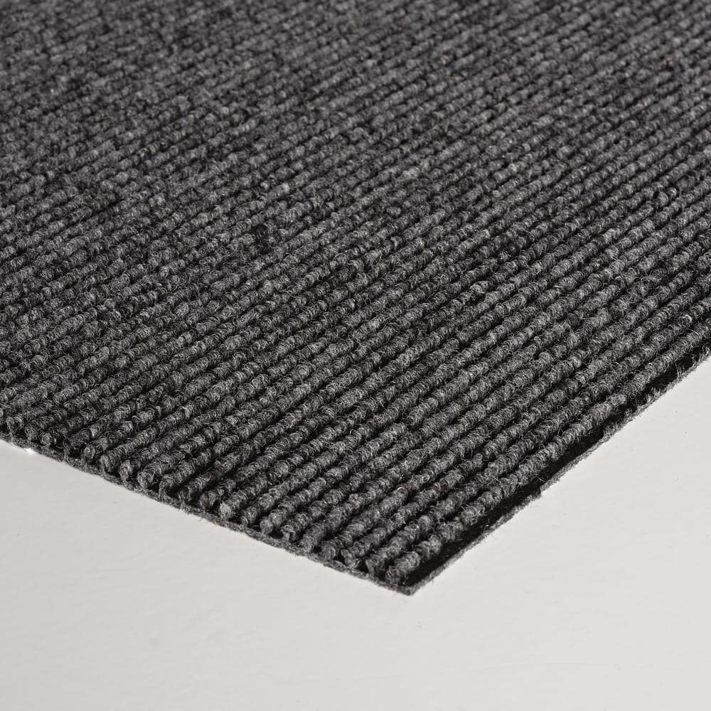 Sky Gray 24" x 24" Peel and Stick Indoor/Outdoor Carpet Tiles