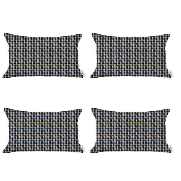 MIKE & Co. NEW YORK Bohemian Handmade Jacquard Blue 18 in. x 18 in. Square  Houndstooth Throw Pillow (Set of 4) 50-SET4-955-8916-18 - The Home Depot