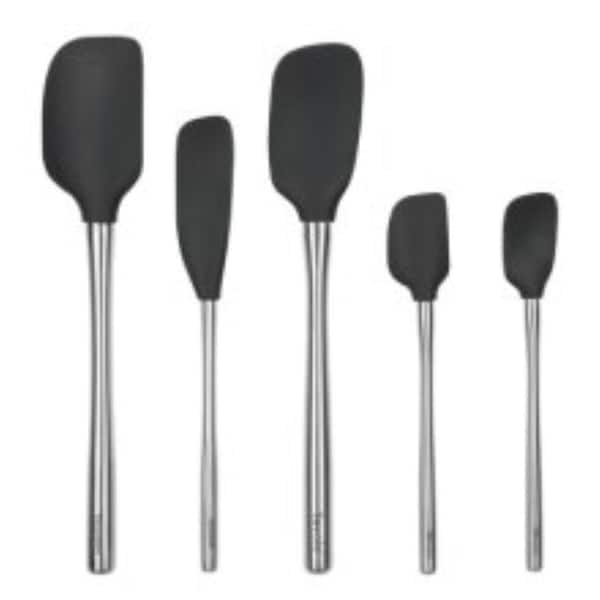 Tovolo Flex-Core Spatula Stainless Steel Handled Set (Set of 5)