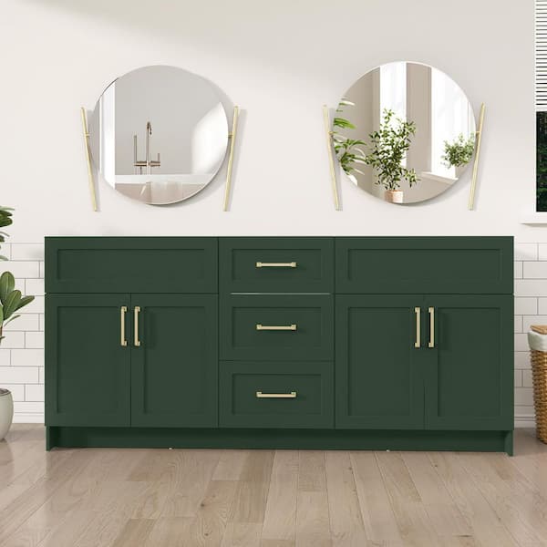 Zeafive Mox 72 in. W Double Bathroom Vanity Cabinet without Top in