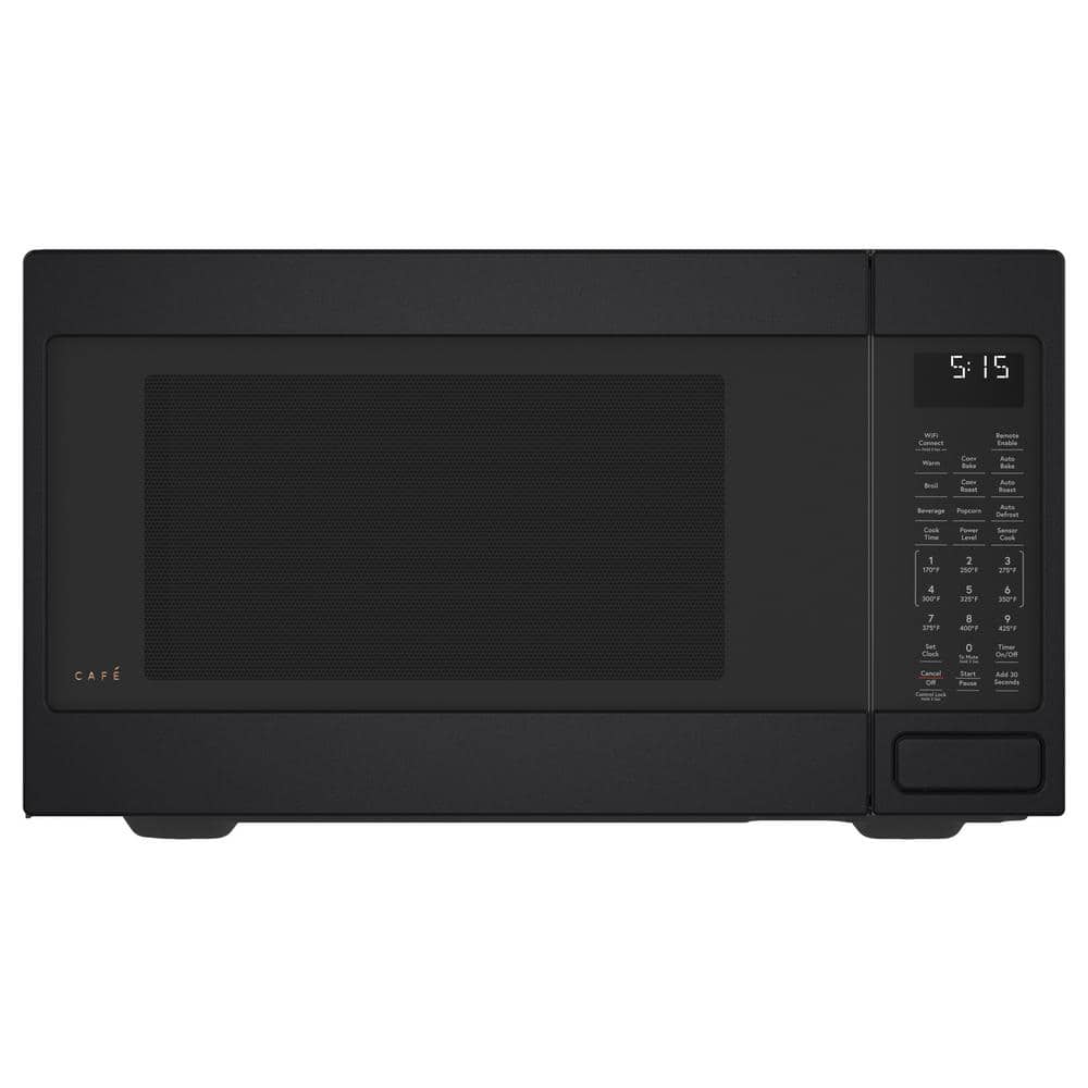 Cafe 1.5 cu. ft. Smart Countertop Convection Microwave with Sensor Cooking in Matte Black, Fingerprint Resistant, Fingerprint Resistant Matte Black