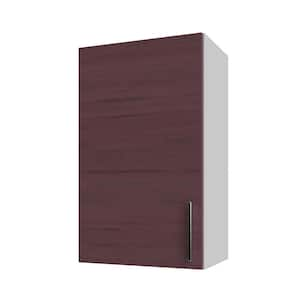 Miami Mahogany Matte 18 in. x 30 in. x 12 in. Flat Panel Stock Assembled Wall Kitchen Cabinet