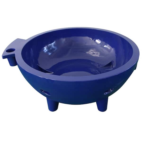 ALFI BRAND Fire Hot Tub-DB 63 in. Acrylic Flat Bottom Bathtub in Dark Blue